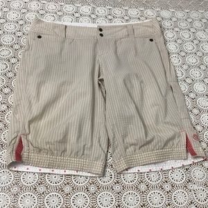 Cool Lululemon Sz 8 M/L Striped shorts